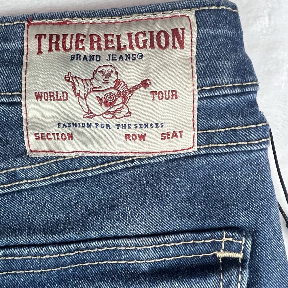 True Religion Y2K Joey Flare Jeans Womens 30 NWT MSRP $164 FLARE BOHO BTC BTS - Picture 7 of 16